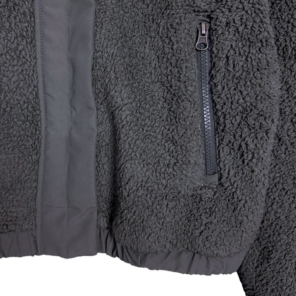 Vuori Women's Size Medium Gray Fleece Cozy Sherpa Full Zip Jacket Workout Run - Picture 4 of 10